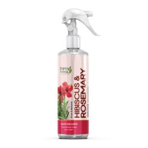 pureformula rosemary & hibiscus water for hair growth | natural hair spray | strengthening & nourishing scalp mist | reduces hair fall & adds shine | suitable for all hair types
