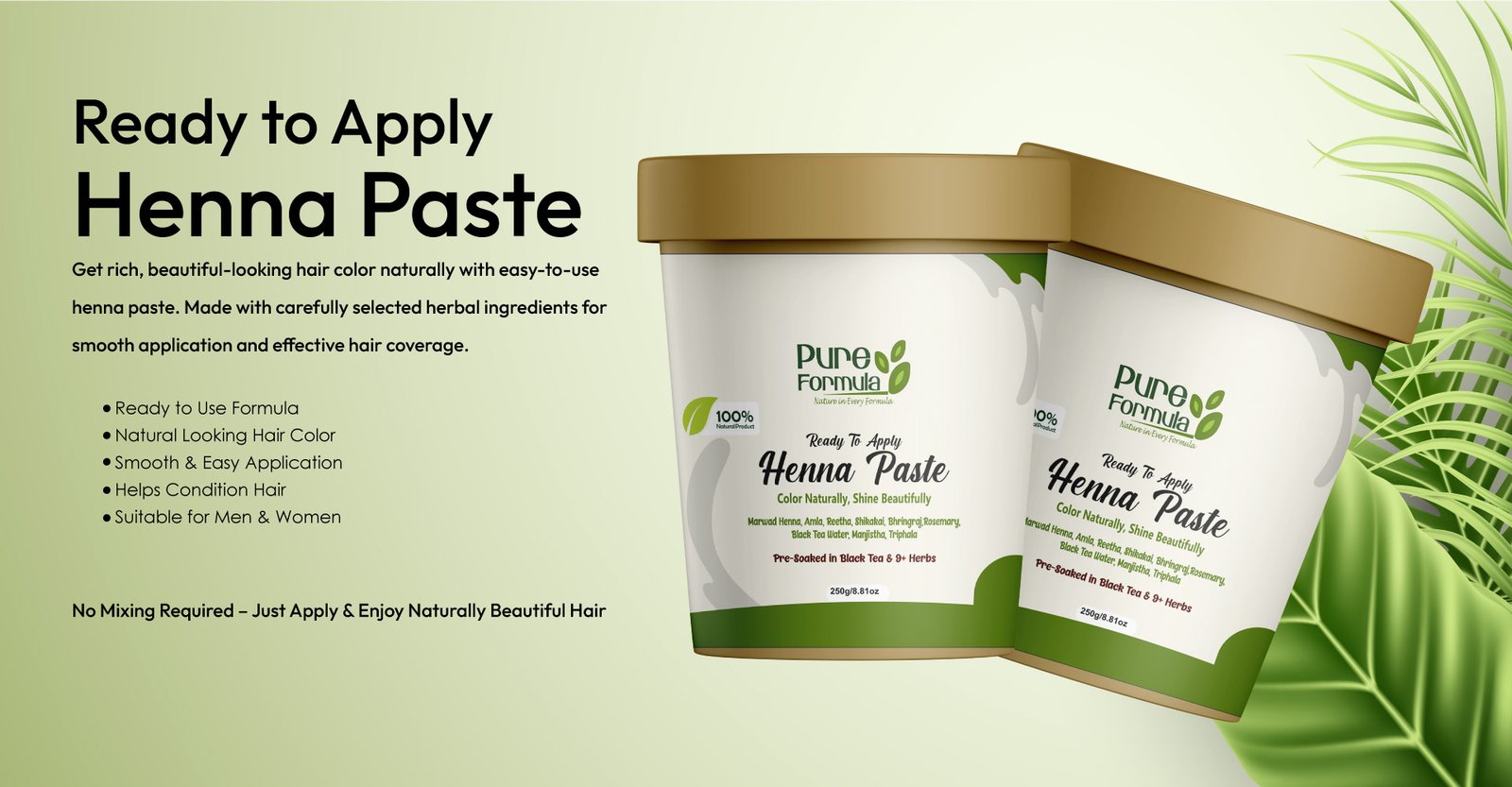 henna paste banner