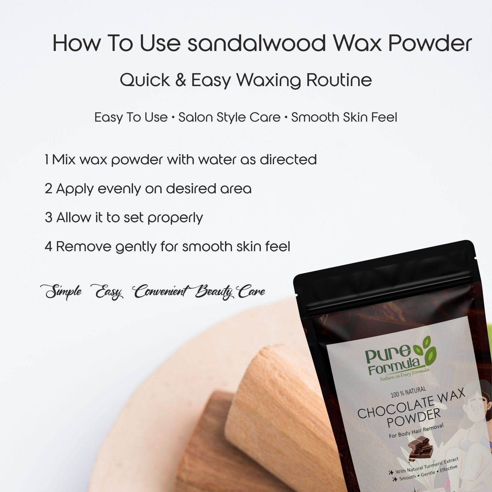 sandalwood wax 100g & rose water 200ml combo | smooth & refreshing skin care sandalwood wax 100g & rose water 200ml combo | smooth & refreshing skin care